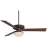 60" Taladega Oil-Rubbed Bronze Damp Rated LED Ceiling Fan with Remote