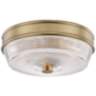 Mitzi Lacey 10 1/4&quot; Wide Aged Brass Ceiling Light