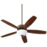 52&quot; Quorum Breeze Bowl Uni-Pack Oiled Bronze LED Ceiling Fan