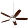 52&quot; Quorum Breeze Bowl Uni-Pack Satin Nickel LED Ceiling Fan