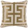 Stately Gold 22&quot; Square Decorative Pillow