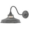 Hinkley Troyer 12&quot; High Aged Zinc Outdoor Wall Light