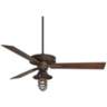 60" Taladega Bronze Marlowe Cage Outdoor LED Ceiling Fan with Remote