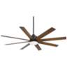 65&quot; Minka Aire Slipstream Coal Outdoor LED DC Ceiling Fan