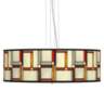 Modern Squares Giclee 24&quot; Wide 4-Light Pendant Chandelier
