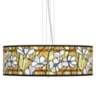 Magnolia Mosaic Giclee 24" Wide 4-Light Pendant Chandelier