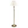 House of Troy Club Collection Adjustable Brass Floor Lamp