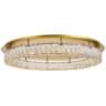 Monroe 34&quot; Wide Gold and Crystal LED Ceiling Light