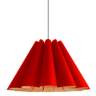 Bruck Lora 27 1/2&quot; Wide Red and Ash Wood Pendant Light