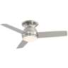 44&quot; Marbella Breeze Brushed Nickel LED Hugger Ceiling Fan