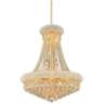 Primo 24&quot; Wide Gold 14-Light Crystal Chandelier