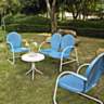 Griffith Sky Blue 4-Piece Outdoor Seating Patio Set