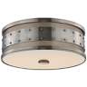 Hudson Valley Gaines 16&quot;W Historic Nickel Ceiling Light