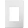 adorne® Gloss White 1-Gang 3-Module Snap-On Wall Plate