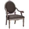 Brentwood Gray Exposed Wood Armchair