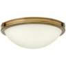 Hinkley Foyer Maxwell 13 3/4&quot;W Heritage Brass Ceiling Light