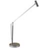 Crane Brushed Steel Adjustable LED Desk Lamp