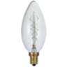 Tesler Clear 60 Watt Edison Style E12 Candelabra Light Bulb
