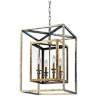 Morgan 4-Light 16&quot; Wide Gold and Silver Leaf Pendant Light