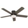 54&quot; Hunter Romulus Noble Bronze LED Hugger Ceiling Fan with Remote