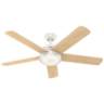 54" Hunter Romulus Wifi Fresh White LED Ceiling Fan with Remote