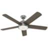 54" Hunter Romulus WiFi Matte Silver LED Ceiling Fan with Remote
