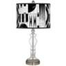 Noir Marble Giclee Apothecary Clear Glass Table Lamp