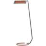 Holtsville Old Bronze and Saddle Leather LED Task Floor Lamp