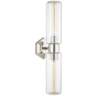 Roebling 23 3/4" High Polished Nickel 2-Light Wall Sconce