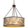 Tropical Woodwork Yulie 24 3/4&quot; Wide Bronze Pendant Light