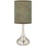 Interweave Patina Giclee Droplet Table Lamp
