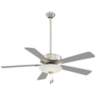 52&quot; Minka Aire Uni-Pack Polished Nickel LED Pull Chain Ceiling Fan