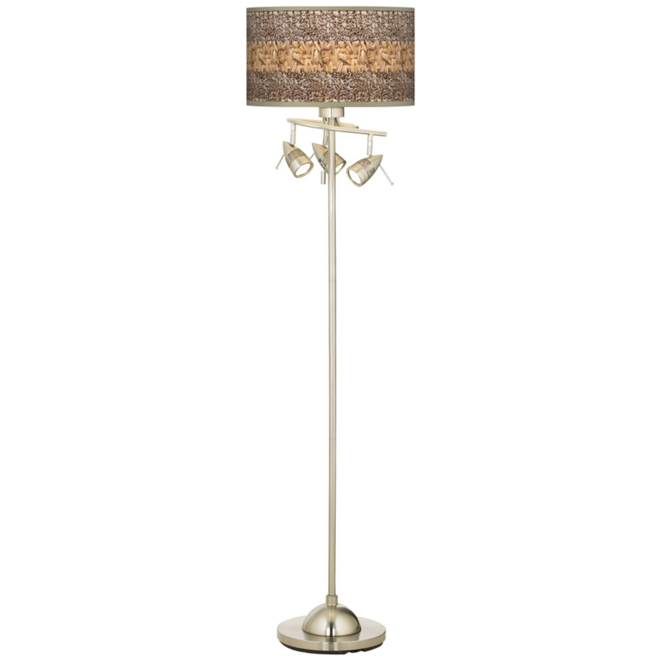 Woven Fundamentals Giclee 4 Light Floor Lamp   #84019 N8216