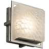 Fusion Avalon 6 1/2&quot;H Brushed Nickel LED Outdoor Wall Light