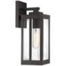 Quoizel Westover 14 1/4&quot; High Bronze Outdoor Wall Light