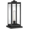 Quoizel Westover 16&quot; High Earth Black Outdoor Pier Light