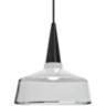 Besa Baron 10 10"W Black and White Glass LED Mini Pendant