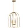 Quoizel Cornell 14&quot; Wide Weathered Brass 4-Light Pendant