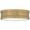 Quoizel Ahoy 12 3/4" Wide Weathered Brass LED Ceiling Light