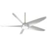 60&quot; Minka Aire Ellipse Brushed Nickel and Silver LED Smart Ceiling Fan