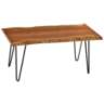 Suri 40&quot; Wide Natural Wood Rectangular Coffee Table