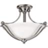 Hinkley Bolla 19 1/4&quot; Wide Brushed Nickel Ceiling Light