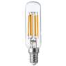 40W Equivalent Tesler Clear 4W LED Dimmable E12 Base T8 Bulb