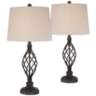 Annie Iron Scroll Table Lamps Set of 2 with WiFi Smart Sockets