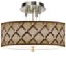 Metal Weave Giclee 14&quot; Wide Ceiling Light