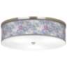 Spring Flowers Giclee Nickel 20 1/4&quot; Wide Ceiling Light