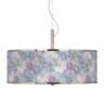 Spring Flowers Giclee Glow 20&quot; Wide Pendant Light