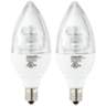 40W Equivalent Tesler 4W LED Dimmable Candelabra Bulb 2-Pack