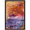 Orange and Violet Grunge I 37 3/4&quot; High Canvas Wall Art