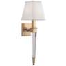 Hudson Valley Ruskin 20 1/2&quot; High Aged Brass Wall Sconce